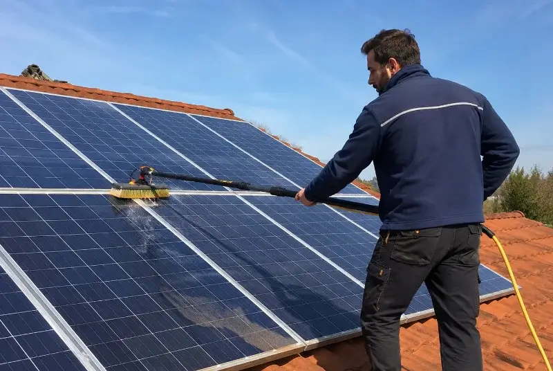 Nettoyage et entretien de panneaux solaires à Serpaize